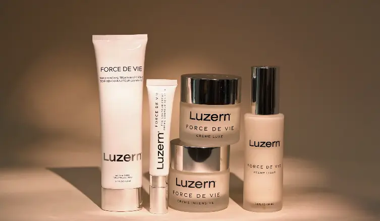 Luzern Labs has a beautiful white cosmetics packaging.