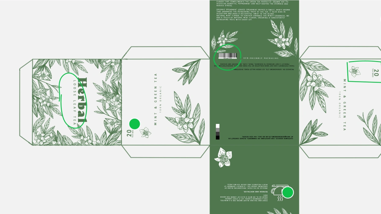 Packaging design review annotations