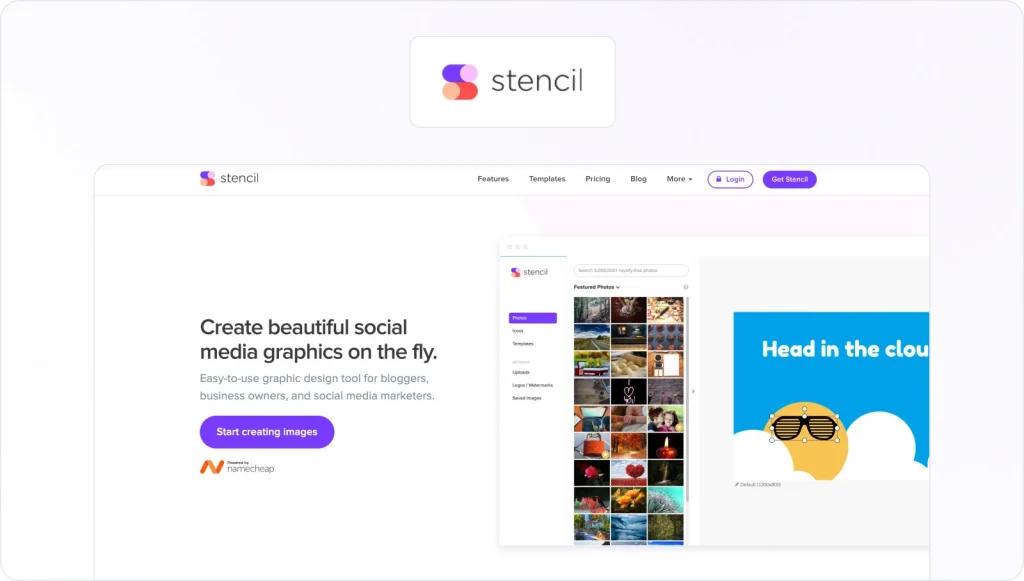 Stencil homepage view