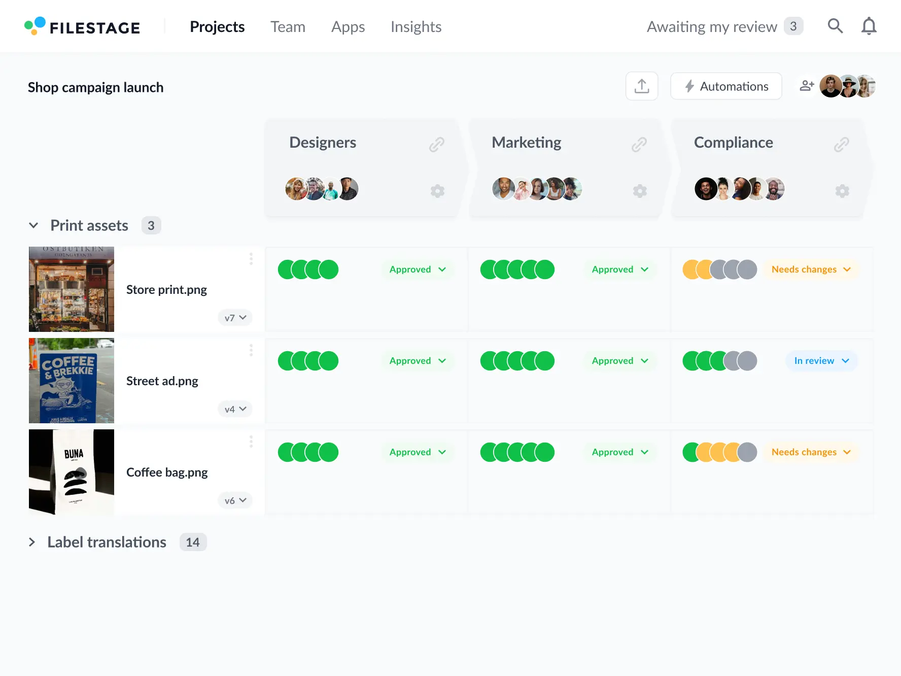 manage your files, feedback, and stakeholders in one place