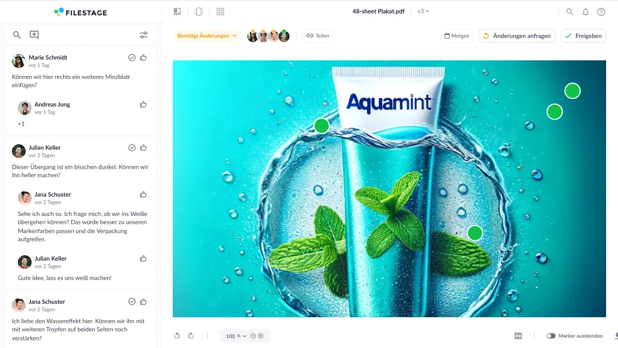 Feedback zu Verpackungsdesign