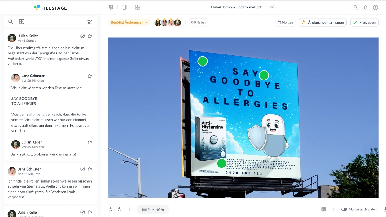 Pharma Review einer Werbekampagne