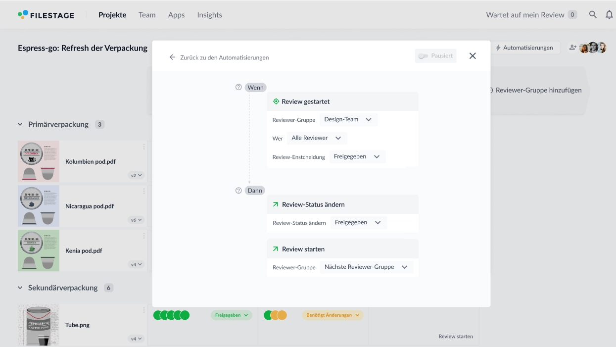 Automatisierungen einrichten