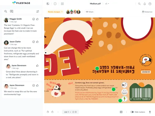 feedback on packaging design