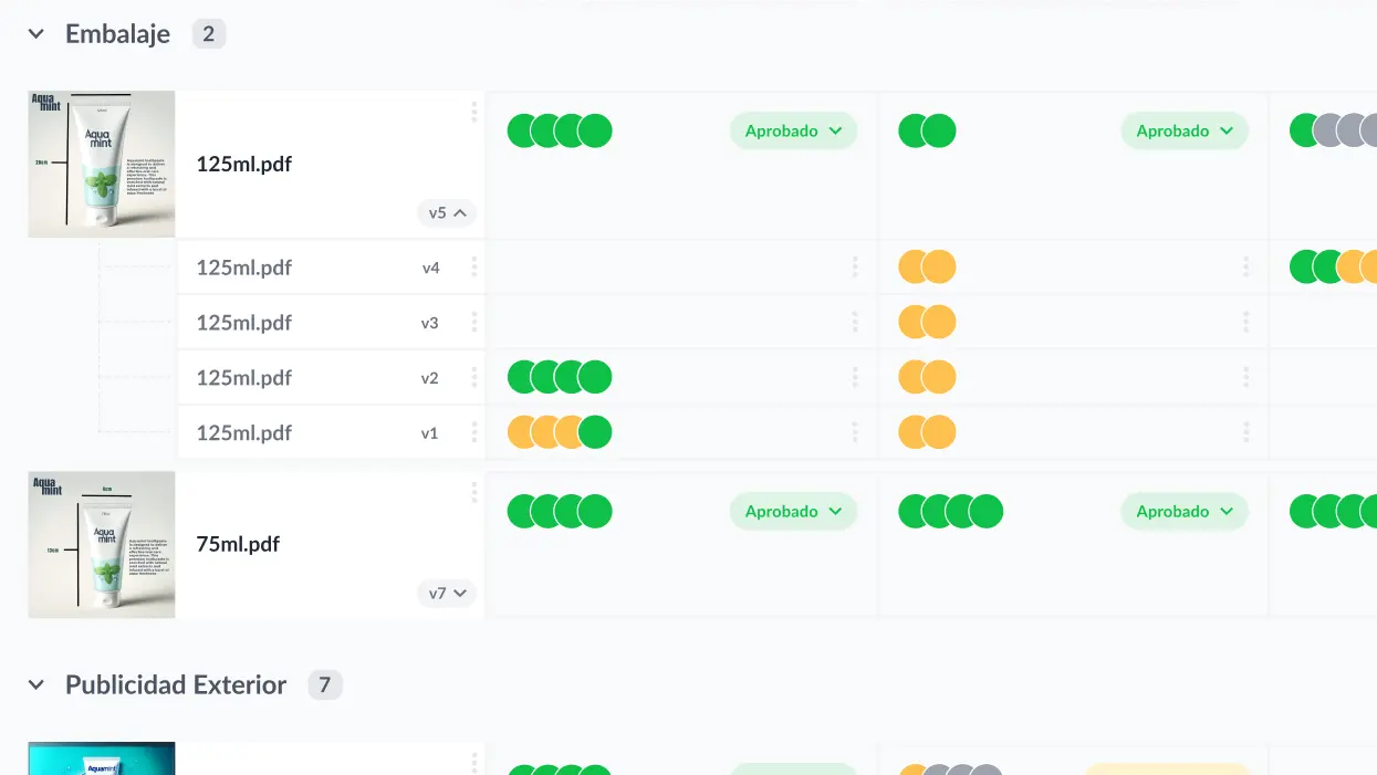 Packaging versions_es