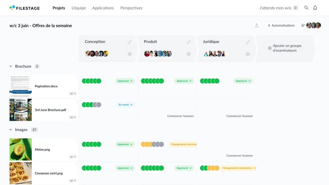 Consumer goods project dashboard_brochures_fr