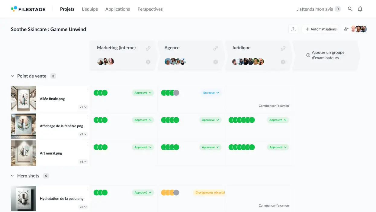 Consumer goods project dashboard_in-store displays_fr