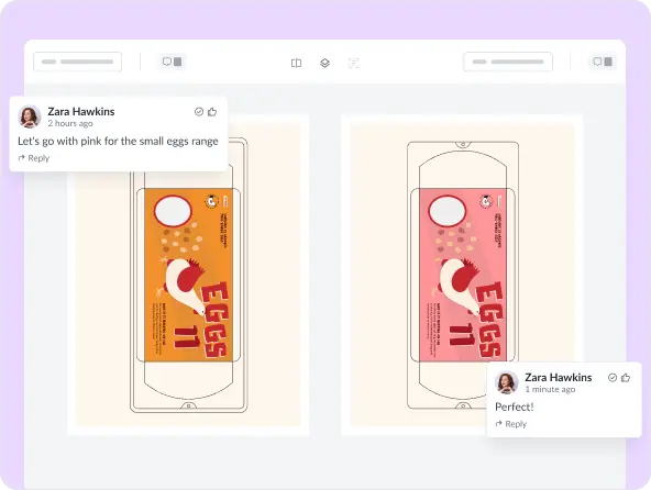 Compare two versions with one click