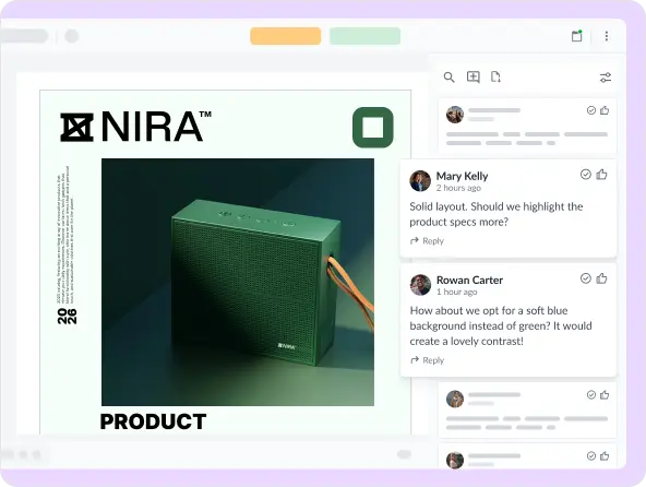 Direct feedback on files