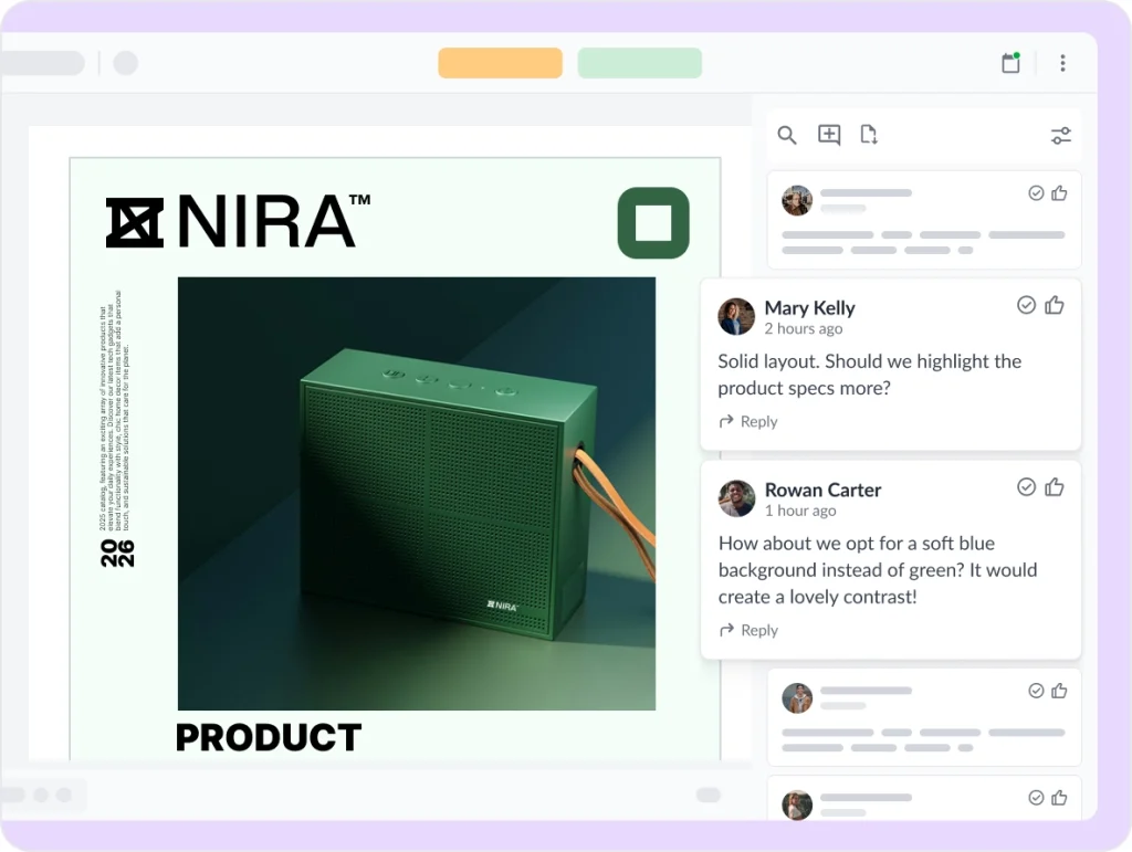 collect feedback beside your files