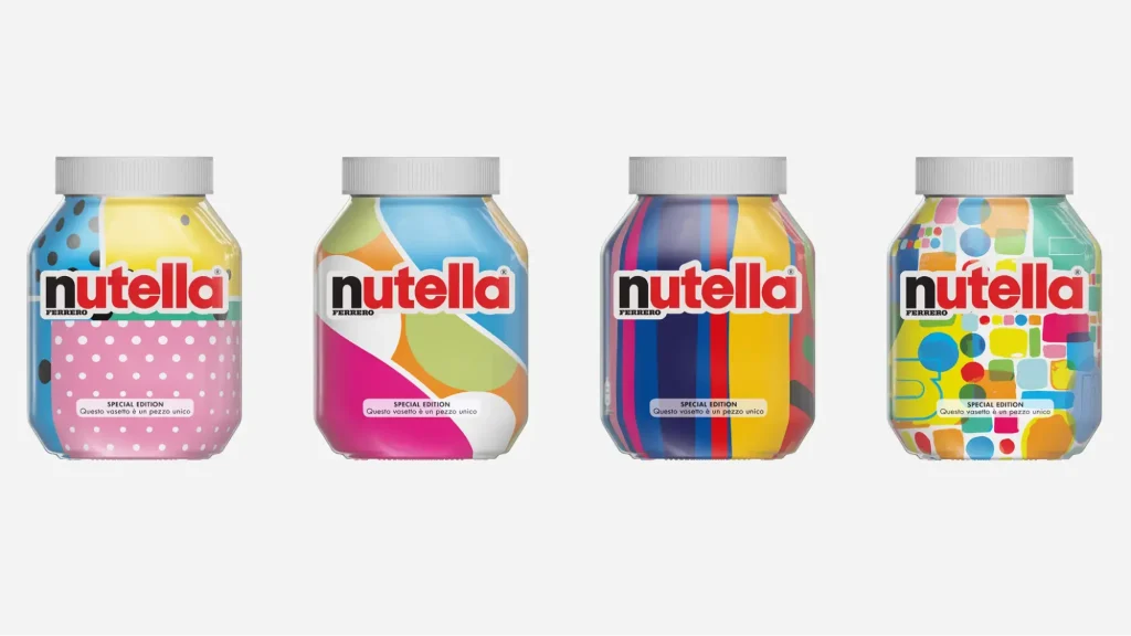 AI-generated jar designs from Nutella
