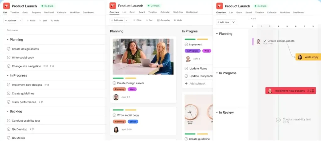 Asana project management tool