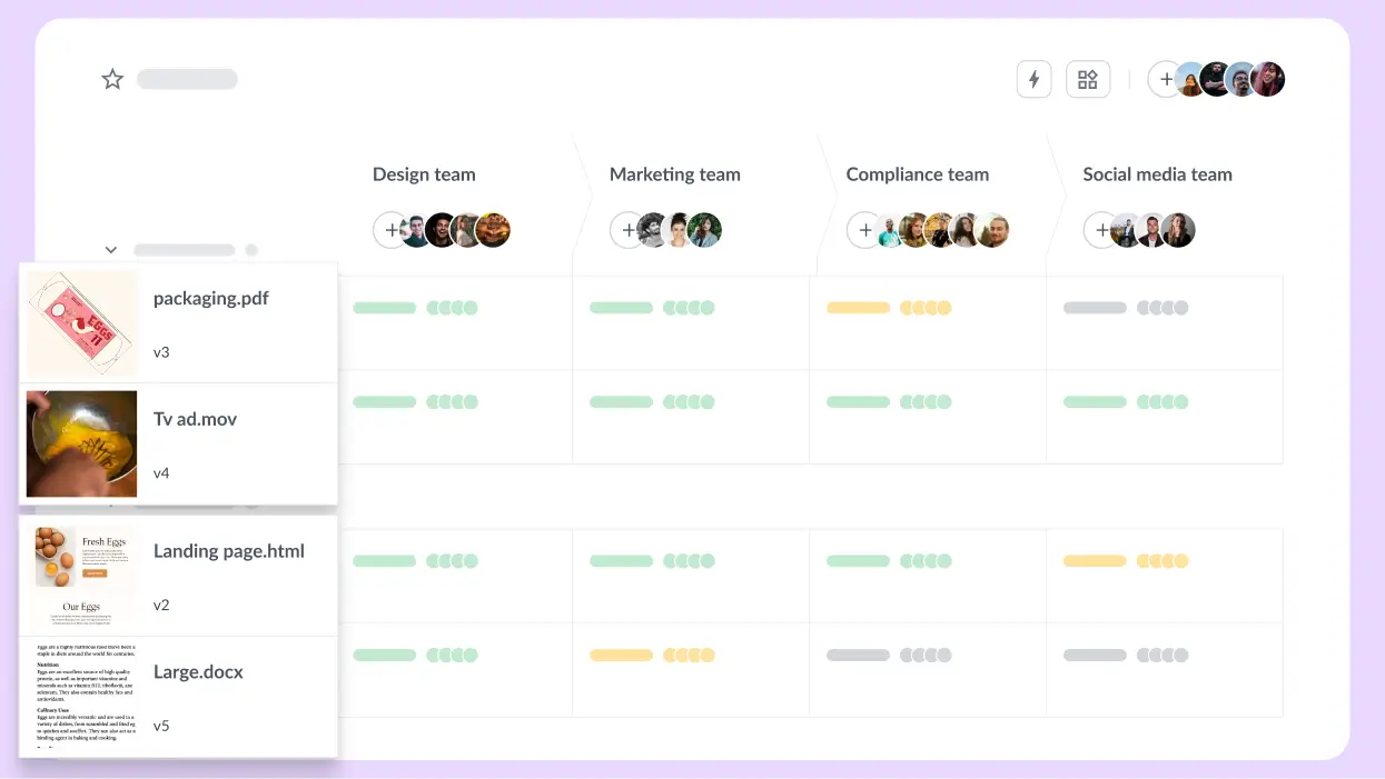 Manage all file types in one centralized dashboard