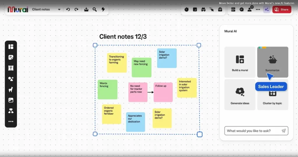 Mural remote collaboration software