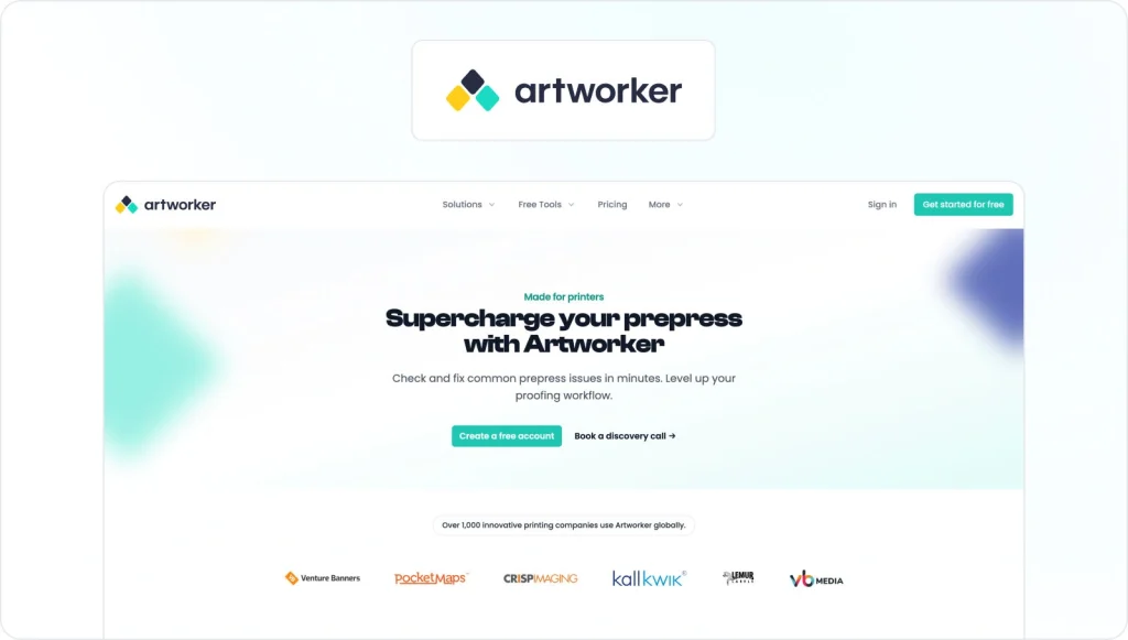 Artworker Homepage View