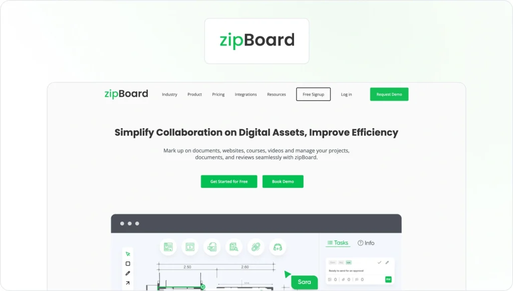 zipBoard Homepage View