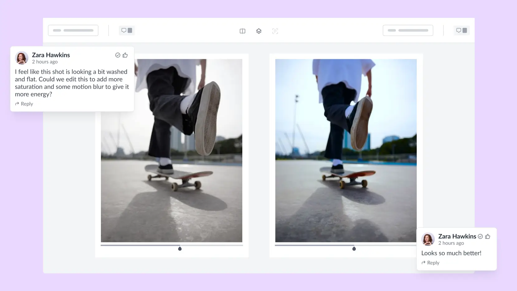 Compare two versions of a file