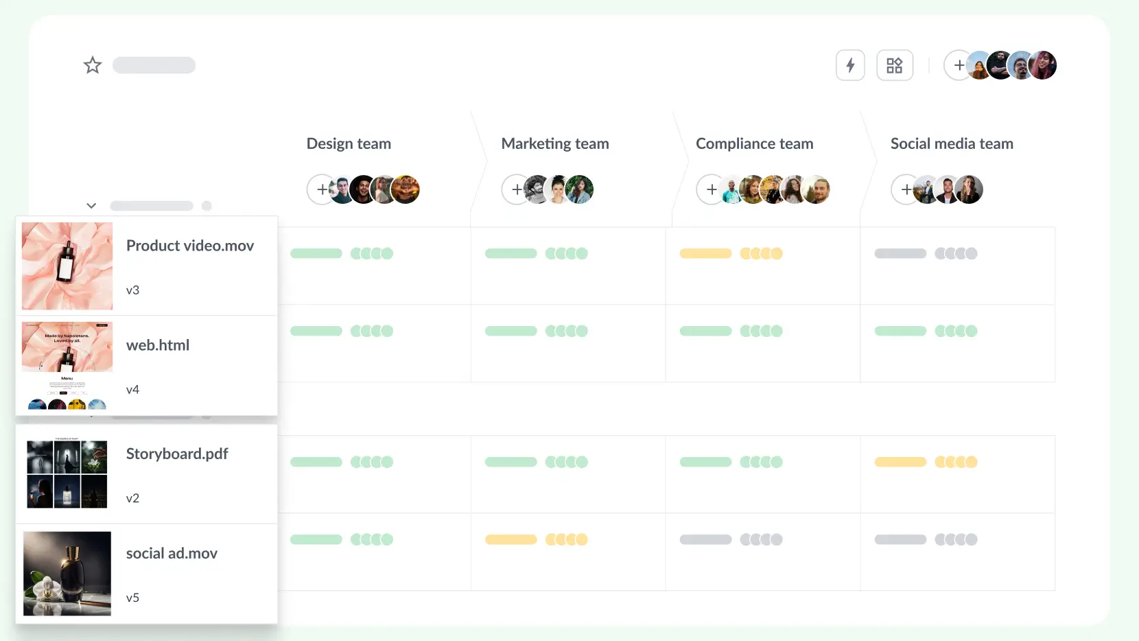 Manage all file types in one dashboard