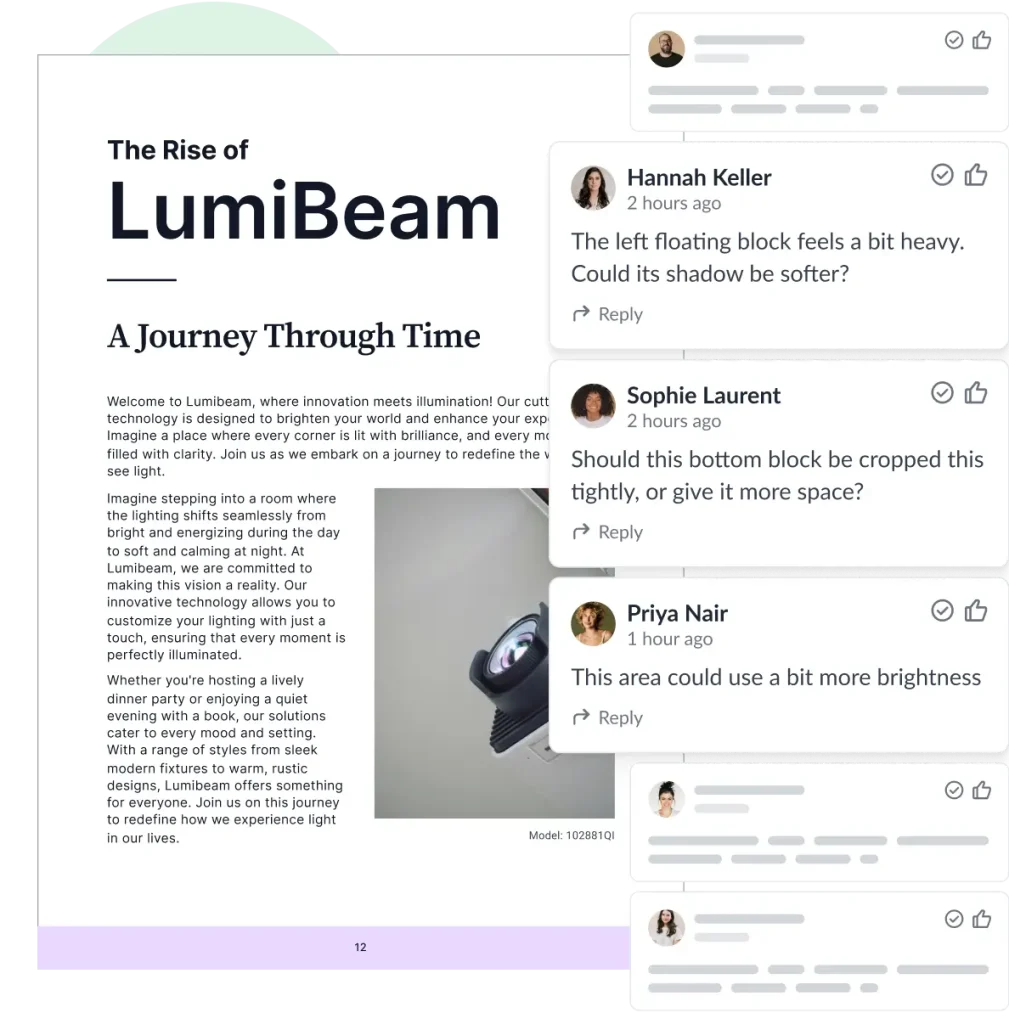 Collect feedback directly on documents in Filestage