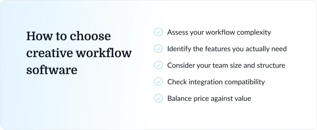 How to choose the best creative workflow software for your team
