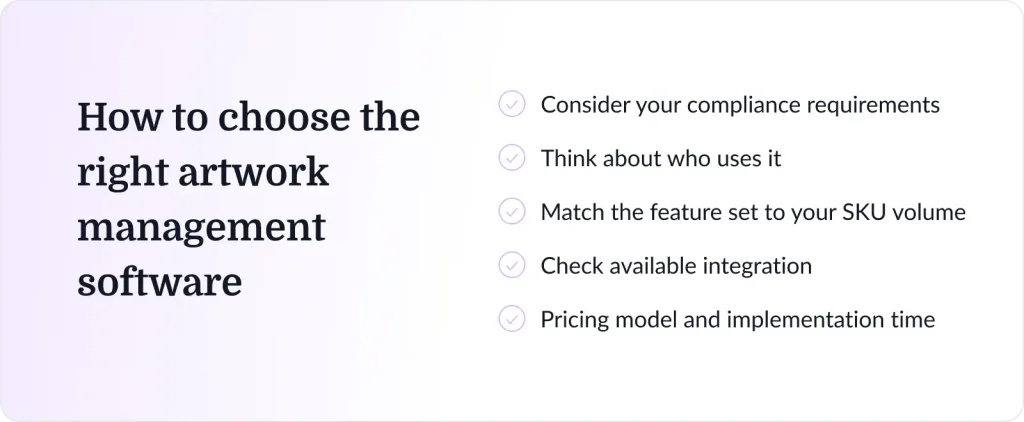 How to choose the right artwork management software
