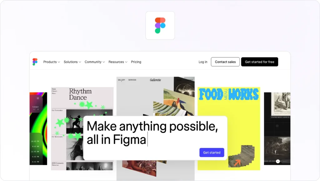 Figma homepage