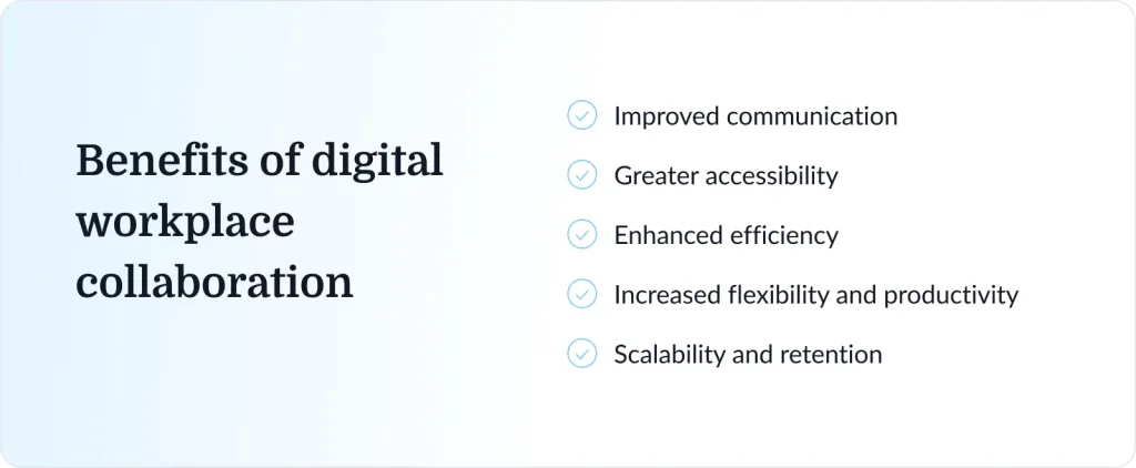 benefits of digital workspace collaboration
