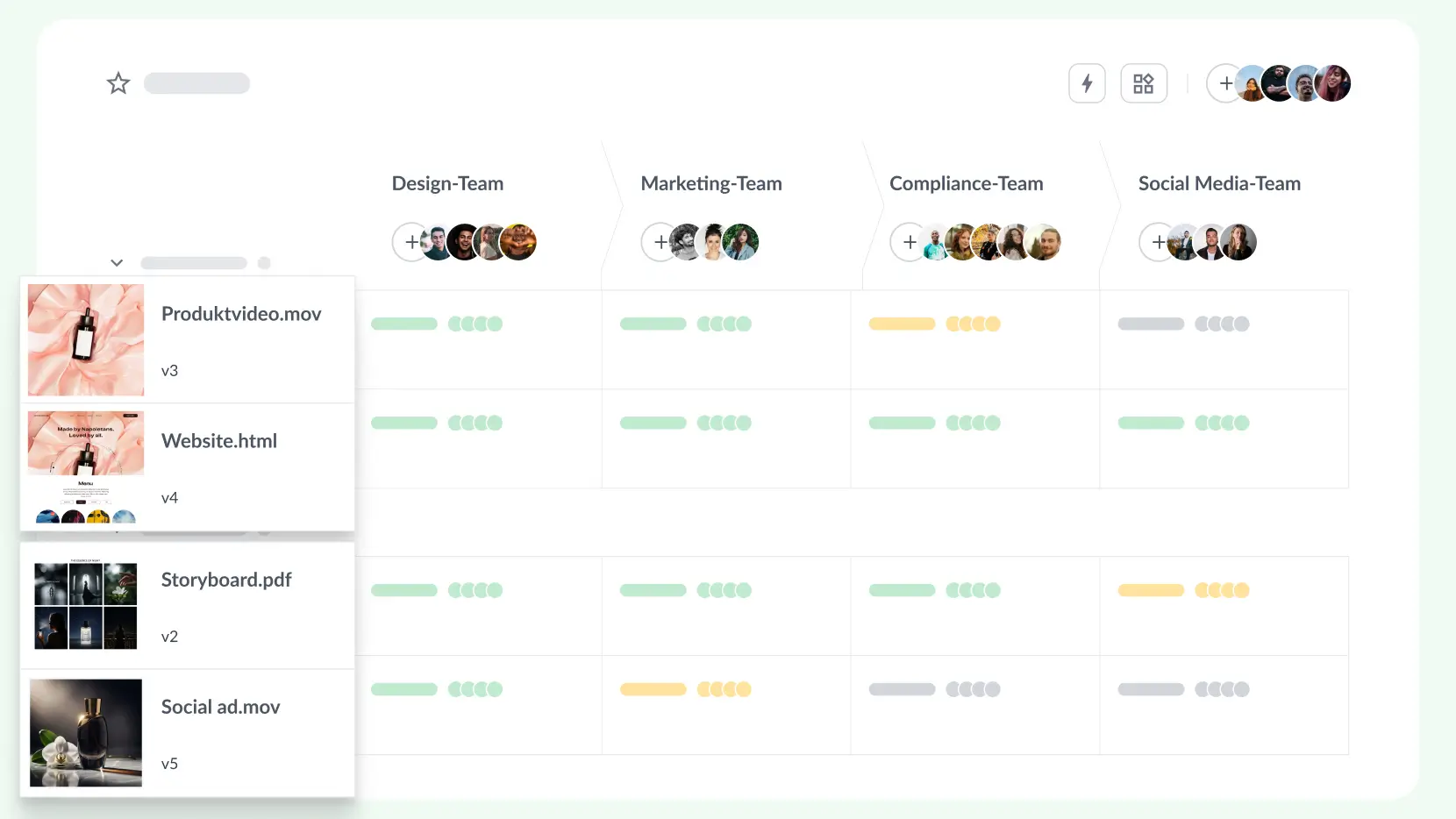 Alle Dateiformate in einem Dashboard